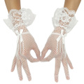 Grace Karin Sexy Bow-Knot Decorated Mesh Bridal Wedding Party White Lace Gloves CL010606-2